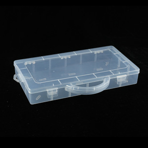 Transparent Plastic Storage <b>Box</b> 13 Compartments 2.4L Capacity Covered Organizer For Home Office Jewelry Desktop Use - Product Image 1