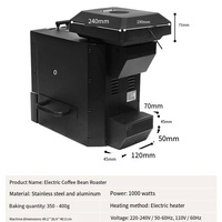 Machine à torréfier le café électrique à tambour pour usage domestique et commercial, fournie directement par l'usine