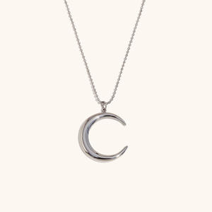 Collana a <span class=keywords><strong>Mezzaluna</strong></span> MECYLIFE di Alta Qualità, Impermeabile, in Acciaio Inossidabile Premium, Gioiello Islamico per Donne, Ideale come Regalo - Product Image 5