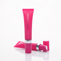 Tube cosmétique en plastique PE de luxe avec estampage à chaud, 25 ml, 30 ml, 40 ml, avec tête de massage à bille, pour sérum pour les yeux, baume à lèvres, emballage personnalisé