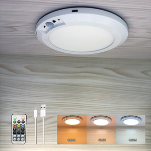 Rechargeable Motion Sensor <strong>Ceiling</strong> <strong>Light</strong> Indoor Outdoor Remote <strong>Battery</strong> Operated Flush Mount <strong>Ceiling</strong> <strong>Light</strong> 3000K 4000K 6000K - Product Image 6