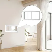 Ventana de aluminio con marco de aluminio de alta calidad, ventana de repuesto para caseta de perros, vidrio templado para construcción de jardín.