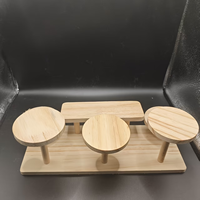 Étagères de présentation en bois massif multicouche, petites étagères de bureau en bois pour bibelots, mini étagères en bois
