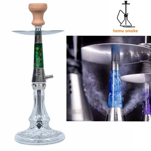 2024 social fumée Amy shisha narguilé noir rouge violet coloré chine shisha narguilé Royal