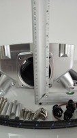 Kit de collecteur d'admission en aluminium billet avec bride de boîtier de papillon Bosch 82 mm pour Mercedes M113 V8 W210 W202 W220