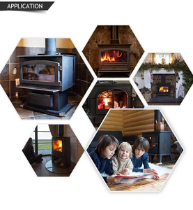 Estufa <span class=keywords><strong>de</strong></span> <span class=keywords><strong>leña</strong></span> multiusos para interiores, precio ecológico, chimenea multicombustible - Product Image 5