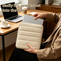 Housse de tablette rembourrée de 11 pouces pour iPad Pro 11 M2/M3 Samsung Galaxy Tab S9/S8 Galaxy Tab A9+ Sac de tablette portable épais et élégant