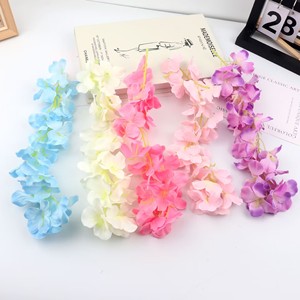 <b>Artificial</b> Wisteria Vines Silk Flower <b>Hydrangea</b> Wedding Decoration Wall Ceiling Hanging Outdoor Home Props - Product Image 2