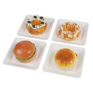 Juego de <span class=keywords><strong>vajilla</strong></span> de buffet de <span class=keywords><strong>melamina</strong></span> blanca personalizable, bandeja Rectangular, Plato cuadrado para comida marinada cocida, <span class=keywords><strong>vajilla</strong></span> de exhibición - Product Image 1