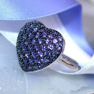 Anello a Cuore da Donna, Gioiello Elegante in Lega, Regolabile, Romantico, per Uso Quotidiano - Product Image 4