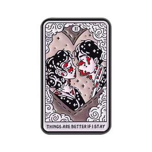 دبابيس ماسونية على شكل غرابين قوطية لعيد الحب، مصنوعة من سبائك الزنك المطلية بالمينا مع طلاء النيكل الأسود - Product Image 6