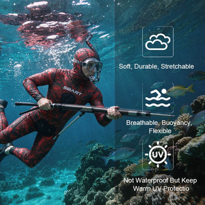 Rashguards de plongée personnalisés avec logo camouflage pour hommes et femmes, en Lycra, séchage rapide, extensibles dans 4 directions, protection UV, vente en gros OEM, commande en gros - Product Image 2