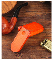 Support de pipe à tabac en bois rouge personnalisé avec logo, vente en gros, support de rangement pour pipe à tabac en bois