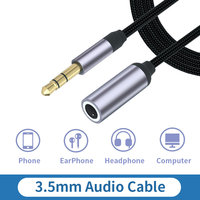 Câble audio stéréo de haute qualité 3,5 mm mâle vers femelle, adaptateur audio personnalisé pour haut-parleur, casque, rallonge pour voiture