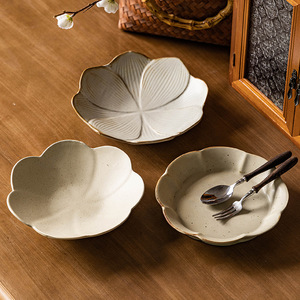 Handmade Vintage Grés Talheres Coleção Cerâmica Restaurante Salada Bowl e Dip Dish para Home Stay e Fruit <span class=keywords><strong>Plate</strong></span> - Product Image 2