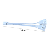 Kabel Splitter kipas PWM Motherboard PC, kabel ekstensi kipas pendingin CPU 4-Pin ganda 1 ke 2 dengan kontrol kecepatan