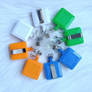 Vierkante Metalen Glijband Clip Aan De Achterkant 31 1/2 Polyester Haspel Koord Hold Id Intrekbare Haspel Badge Houder Clips - Product Image 4