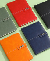 Ensemble cadeau d'affaires de luxe bleu marine, logo personnalisé, carnet en cuir PU relié rigide A5, stylo, clé USB, papeterie de bureau