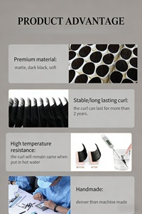 Wholesale Cashmere <b>Individual</b> Eyelash Extension Supplies Private Label Silk Volume Velvet <b>Lash</b> Extension Trays with Custom logo - Product Image 6