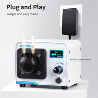 Pompa Peristaltik Laboratorium Leirong ZP100ST - Motor Stepper Tekanan Rendah Kontrol Cerdas Pengeluaran Cairan Kimia ID 1-3mm