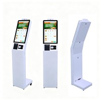 Kiosco de Autoservicio Personalizado de 21.5 Pulgadas para Chequeos Médicos en Hospitales, Pantalla Táctil Capacitiva de 10 Puntos, Certificado por SDK, CE, FCC y ROHS