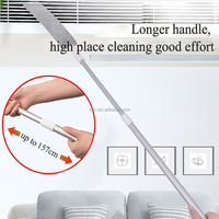 Plumero de microfibra para recoger el polvo del coche, Flexible, con mango largo y curvado, venta al por mayor