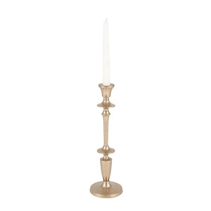 Portavelas de Metal antiguo El mejor diseño Soporte de vela de lujo Artículos de mesa Soporte de vela de latón con acabado de moda de la mejor calidad - Product Image 2