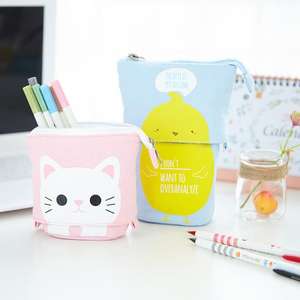 Creative Stationery Retractable <b>Pencil</b> case Cute Cartoon Multi-functional Pen Zipper Bag - Product Image 1