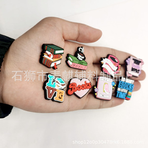 Accessoires de mode <span class=keywords><strong>pour</strong></span> chaussures : Breloques décoratives unisexe en PVC souple, à coller, <span class=keywords><strong>pour</strong></span> DIY, avec motif fleur et trou, amovibles et mignonnes - Product Image 5