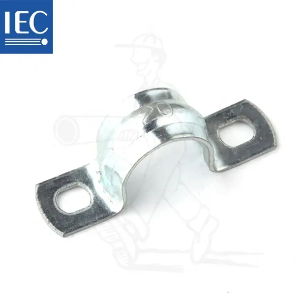 25mm Abrazadera Tipo 오메가 2PC Zincada IEC 61386