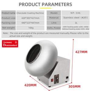 Chocolade Suiker <span class=keywords><strong>Coating</strong></span> <span class=keywords><strong>Machine</strong></span> Voedsel Kruiden Roestvrij Staal Automatische Noten Chocolade <span class=keywords><strong>Coating</strong></span> <span class=keywords><strong>Machine</strong></span> - Product Image 4