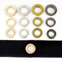 Meetee BF425 12mm Boucles à œillets en cuivre Laiton O Ring Hardware Accessoire Boucles de sangle en alliage d'argent Sangle de ceinture Rivets à clous