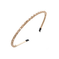 Serre-tête de luxe en tissu orné de fleurs en strass colorés, idéal pour les soirées et les bals de promo, simple et élégant pour femmes et jeunes filles.