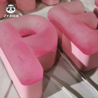 Letras de Canal 3D Personalizadas, Letras del Alfabeto de Goma de Color Caramelo, Letrero de Neón, Logotipo Personalizado, Letrero Acrílico