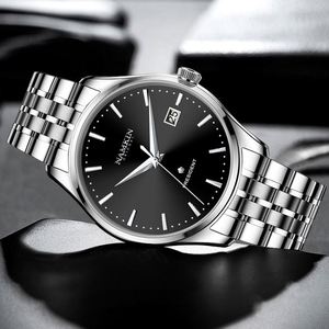 Produit à succès 2025, montre mécanique pour homme en acier inoxydable, style simple et tendance, 8901 - Product Image 3