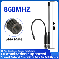 Antenne souple verticale à longue portée 868 MHz 10 dBi avec connecteur S-MA mâle, entièrement flexible, pour modules sans fil IoT LoRa GT-800