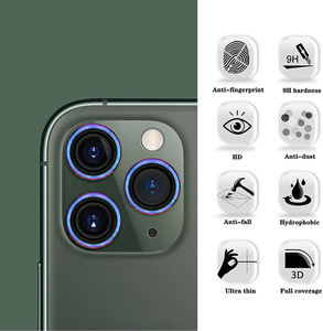 Protector de Lente de Cámara Móvil con Diseño de Ojo de Águila Metálico de Alta Calidad Personalizado de Fábrica para iPhone 15 16 17 Pro Max, Película de Lente de Alta Transparencia - Product Image 2