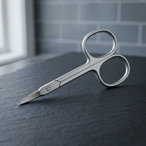 Tijera aerodinámica de punta fina para manicura, hoja curvada de acero inoxidable con punta afilada para cutícula de uñas, herramienta de belleza para eliminación de piel muerta - Product Image 3
