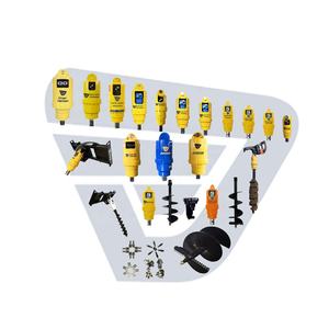 Kinger thủy lực Trái Đất khoan khoan ổ đĩa xoắn ốc máy khoan mini máy xúc - Product Image 6