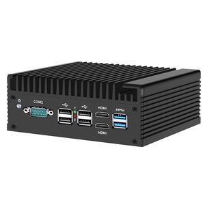 Mini PC Firewall 12th Gen In-tel <span class=keywords><strong>I3</strong></span> N305 N100 Router morbido 4x I226-V 2.5G DDR5 2 * COM 2 * HD raffreddamento efficiente per <span class=keywords><strong>Computer</strong></span> industriale - Product Image 1