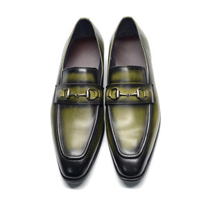 Chaussures pour hommes luxueuses sur mesure en cuir véritable antidérapantes affaires décontractées fête mariage élégant - Product Image 1