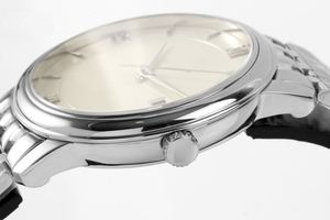 Montre-bracelet classique à quartz, bracelet en acier inoxydable, affichage de la date, chiffres romains, montre décontractée pour affaires, OMEGAES - Product Image 4