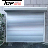 Porte de garage à enroulement isolée en acier de qualité supérieure avec ouvre-porte électrique pour la maison