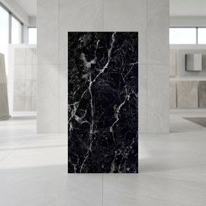 Nero Emprador 600x1200mm Premium Polished Glazed Porcelain Floor and <b>Wall</b> Tiles High Gloss Finish - Product Image 3