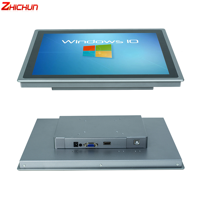 15.6 Inch I3 I5 I7 Wifi Front Ip65 All in 1Wall Mount Industrial Monitor Vesa Full Hd Touch Computer With Win10 or Linux