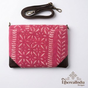 <b>Red</b> Boho Crossbody Bag Handmade Block Print Shoulder <b>Purse</b> Detachable Strap Wholesale Manufacturer India - Product Image 5