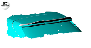 สปอยเลอร์หลังคาคาร์บอนไฟเบอร์สำหรับ <span class=keywords><strong>Audi</strong></span> <span class=keywords><strong>A3</strong></span> S Line S3 RS3 Sportback Hatchback ปี 2021-2022 ตำแหน่งฝากระโปรงท้าย - Product Image 3