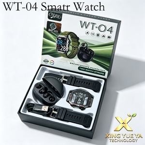 WT-04 Smart Watch Suit with Bluetooth Earphones Wireless Charger Charging TFT Display Chronograph Compatible for Android IOS - Product Image 5