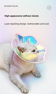 Köpekler kediler için Kingtale yumuşak katı kurtarma yaka ameliyat sonrası koruma için temizle Pet koni bakım banyo yara şifa - Product Image 4