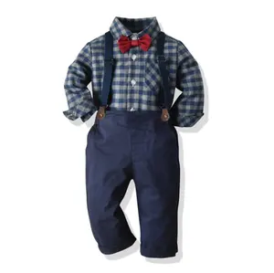 ropa formal para niños niño Suppliers-Conjunto de traje Formal para bebés y niños pequeños, ropa para fiesta de boda, otoño